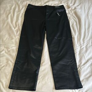 Express Black Coated Pants 14R NWT
